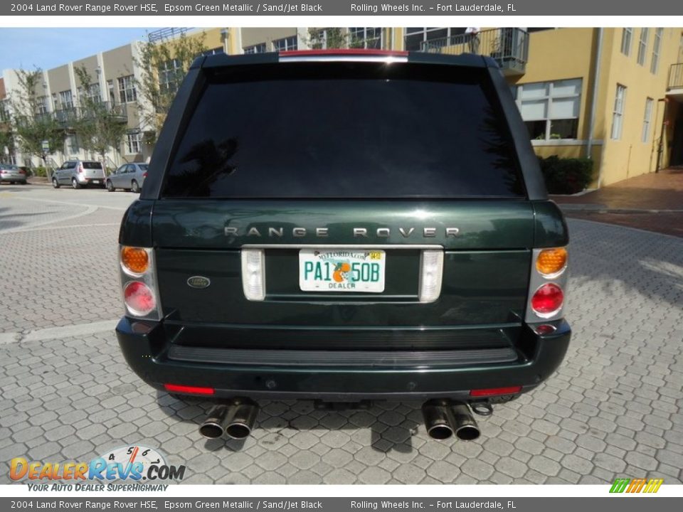 2004 Land Rover Range Rover HSE Epsom Green Metallic / Sand/Jet Black Photo #5