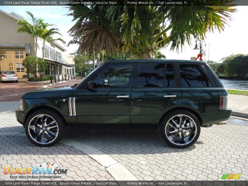 2004 Land Rover Range Rover HSE Epsom Green Metallic / Sand/Jet Black Photo #9