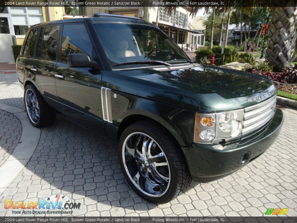 2004 Land Rover Range Rover HSE Epsom Green Metallic / Sand/Jet Black Photo #15