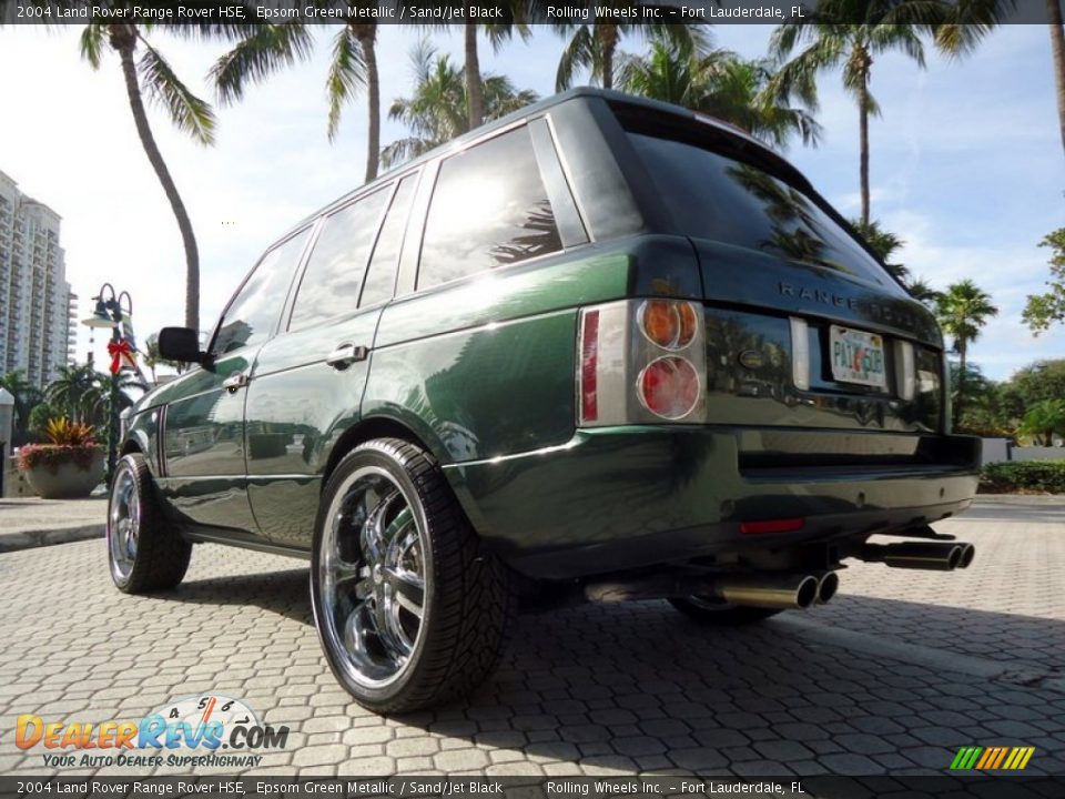 2004 Land Rover Range Rover HSE Epsom Green Metallic / Sand/Jet Black Photo #21