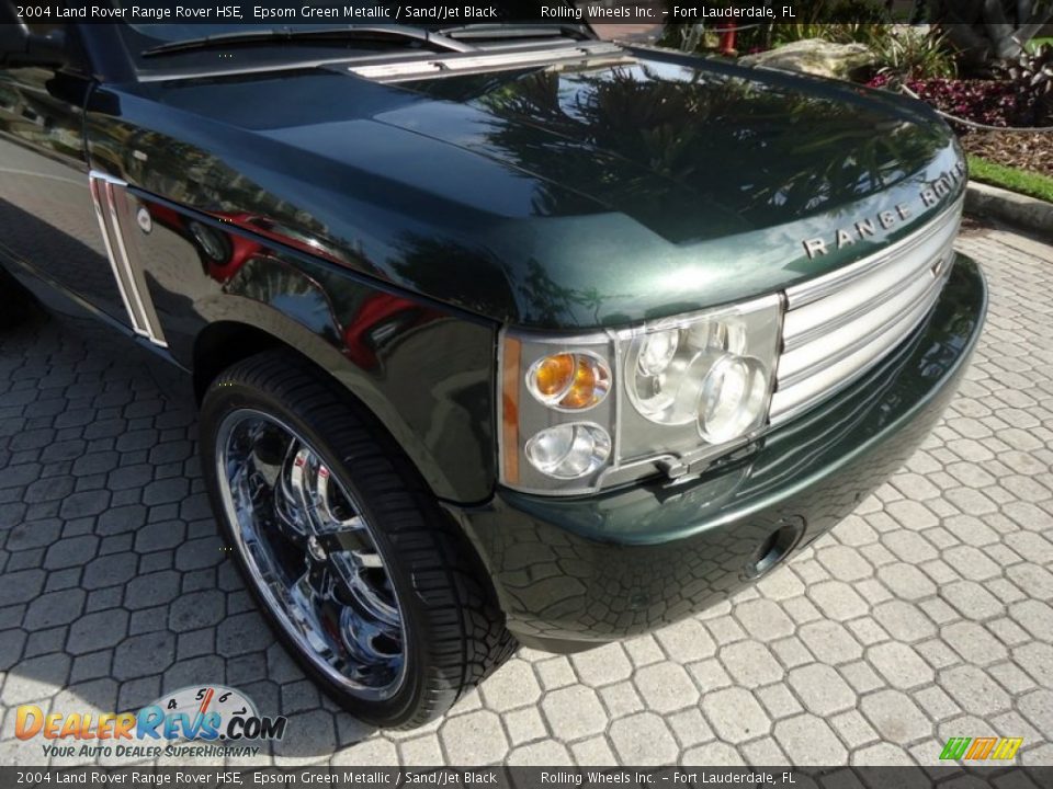 2004 Land Rover Range Rover HSE Epsom Green Metallic / Sand/Jet Black Photo #23