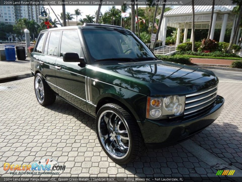 2004 Land Rover Range Rover HSE Epsom Green Metallic / Sand/Jet Black Photo #24