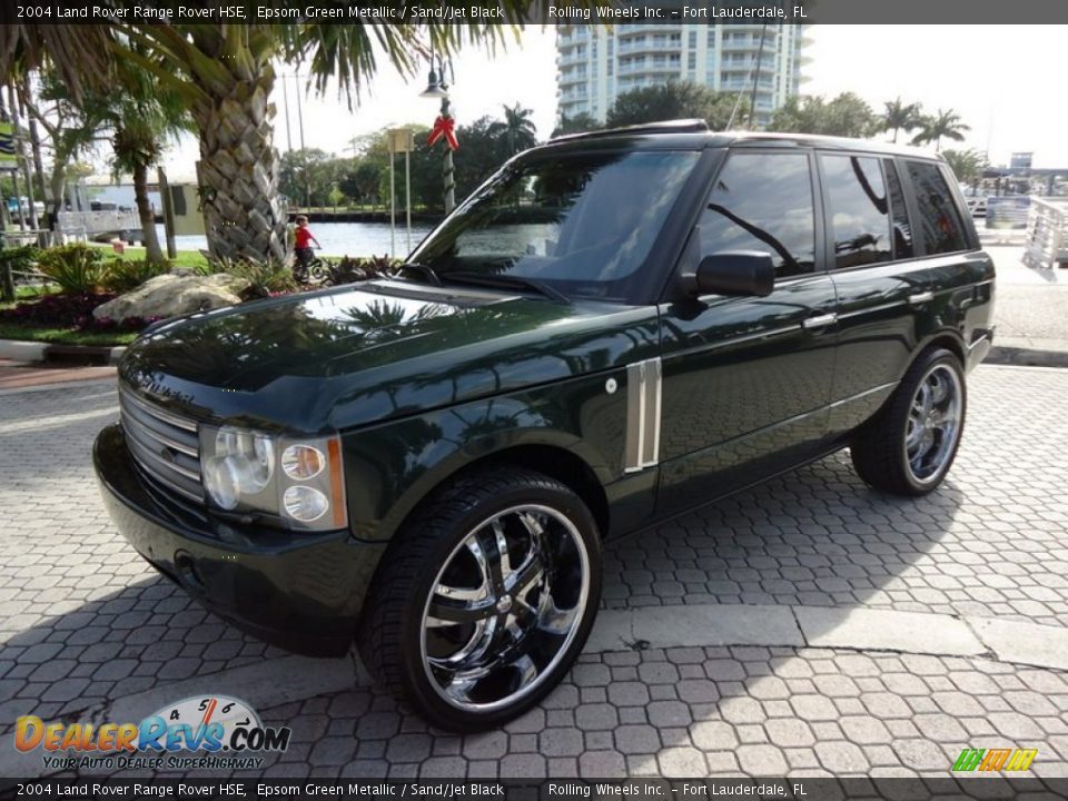2004 Land Rover Range Rover HSE Epsom Green Metallic / Sand/Jet Black Photo #31