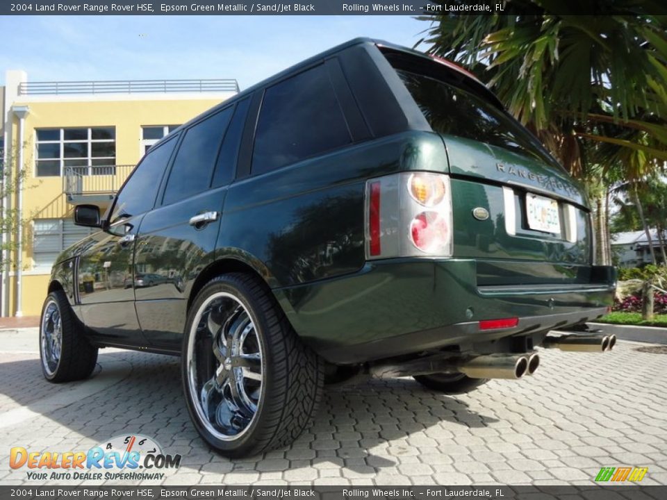 2004 Land Rover Range Rover HSE Epsom Green Metallic / Sand/Jet Black Photo #36