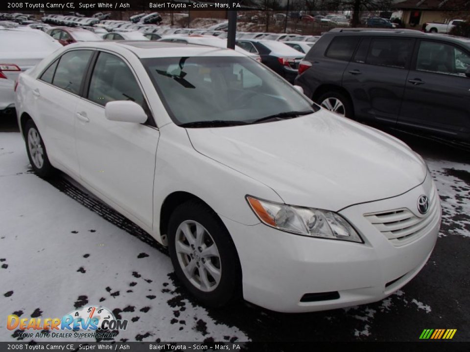 2008 Toyota Camry CE Super White / Ash Photo #1