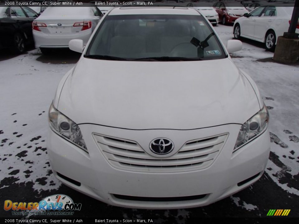 2008 Toyota Camry CE Super White / Ash Photo #2