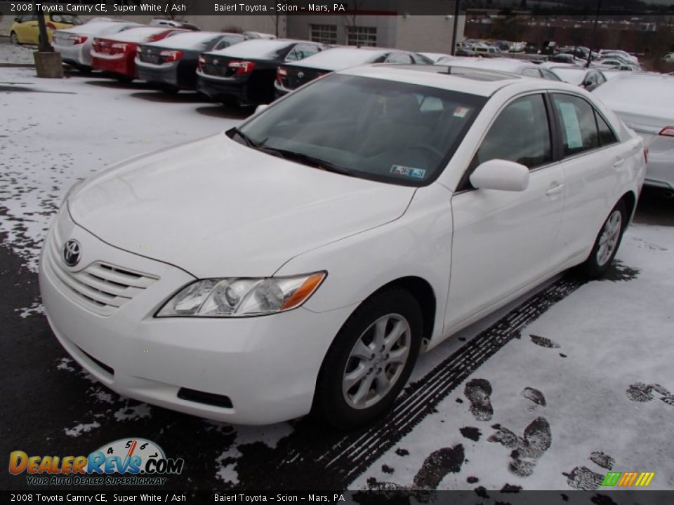 2008 Toyota Camry CE Super White / Ash Photo #3