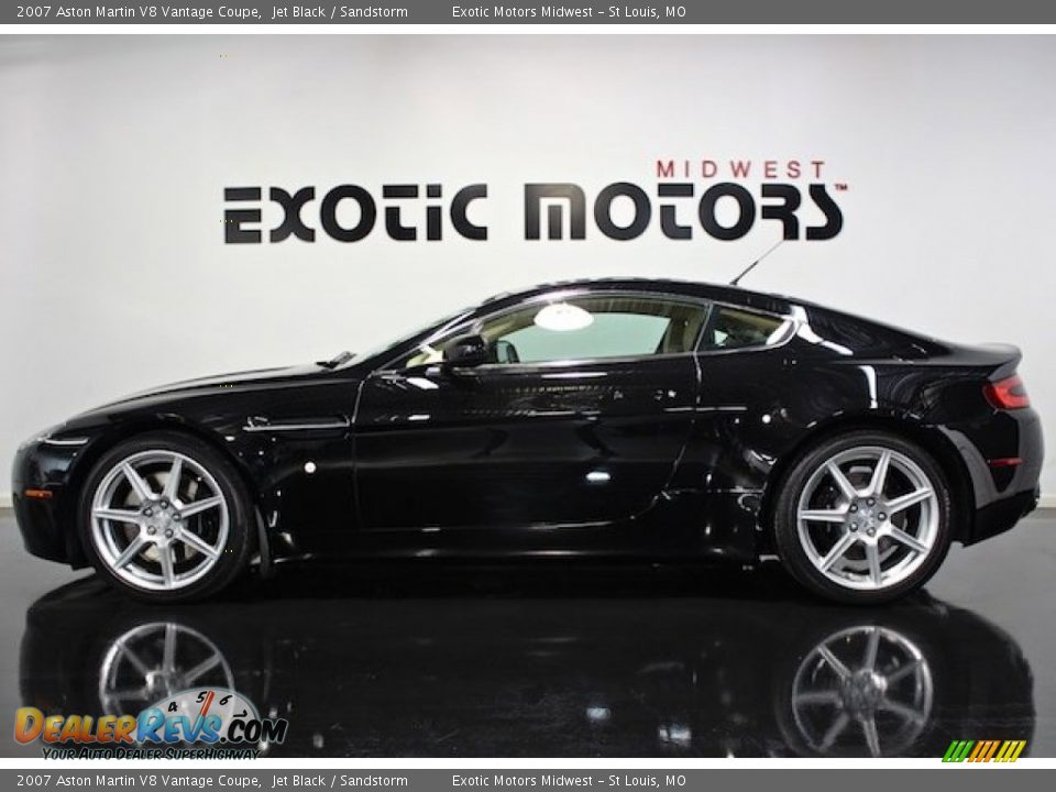 2007 Aston Martin V8 Vantage Coupe Jet Black / Sandstorm Photo #1