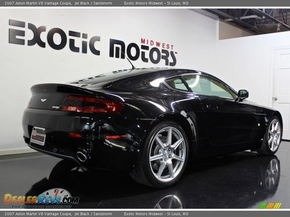 2007 Aston Martin V8 Vantage Coupe Jet Black / Sandstorm Photo #4