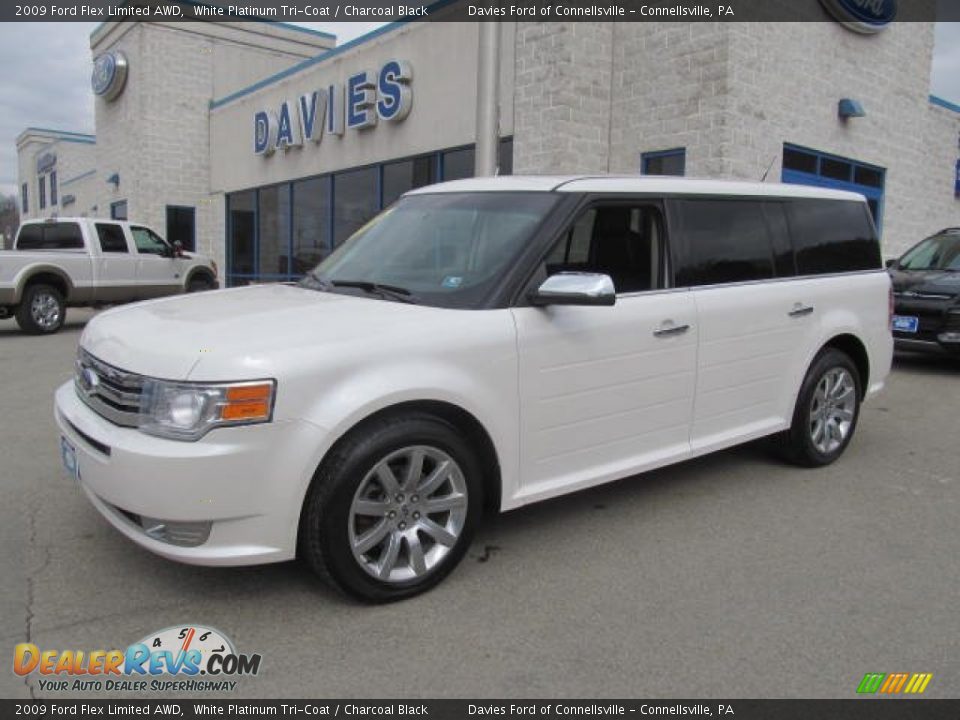 2009 Ford Flex Limited AWD White Platinum Tri-Coat / Charcoal Black Photo #1