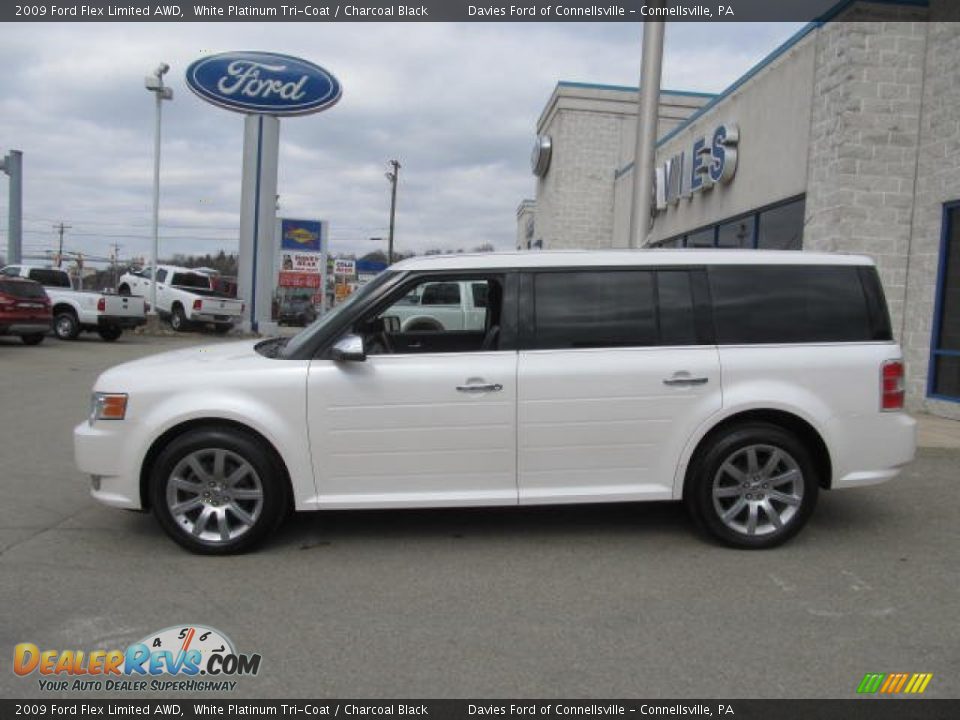2009 Ford Flex Limited AWD White Platinum Tri-Coat / Charcoal Black Photo #2