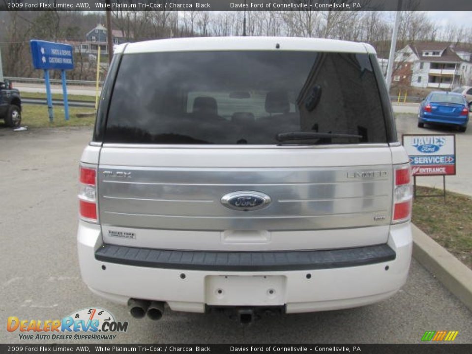 2009 Ford Flex Limited AWD White Platinum Tri-Coat / Charcoal Black Photo #4