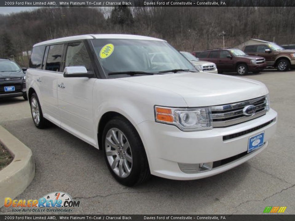 2009 Ford Flex Limited AWD White Platinum Tri-Coat / Charcoal Black Photo #5