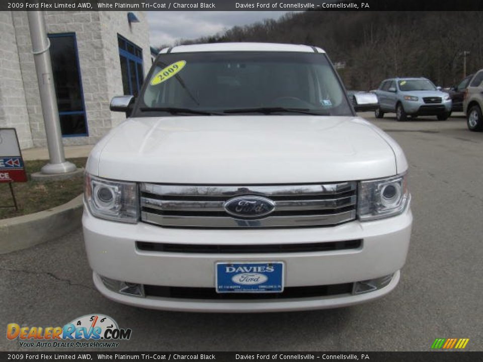 2009 Ford Flex Limited AWD White Platinum Tri-Coat / Charcoal Black Photo #6