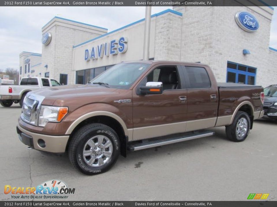2012 Ford F150 Lariat SuperCrew 4x4 Golden Bronze Metallic / Black Photo #1