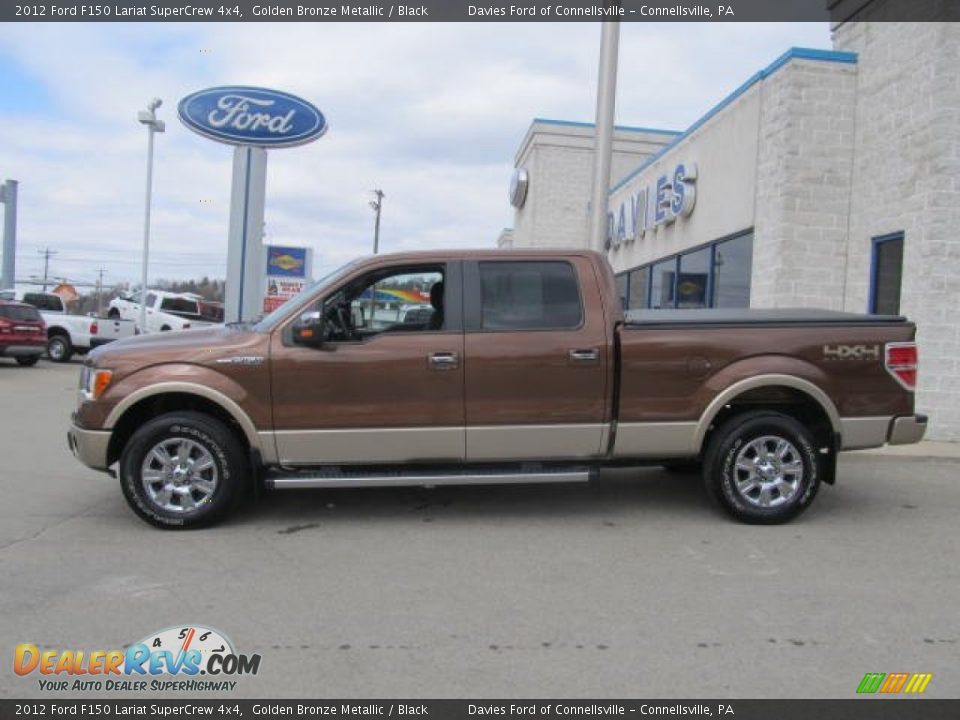 2012 Ford F150 Lariat SuperCrew 4x4 Golden Bronze Metallic / Black Photo #2