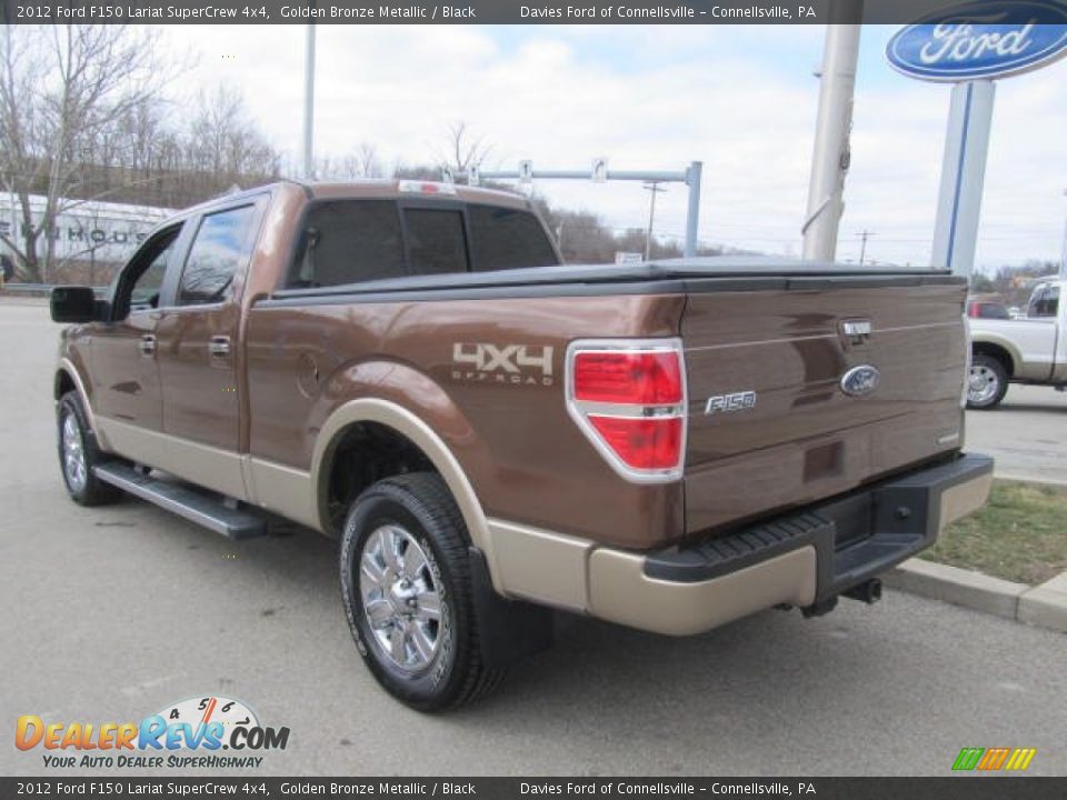 2012 Ford F150 Lariat SuperCrew 4x4 Golden Bronze Metallic / Black Photo #3