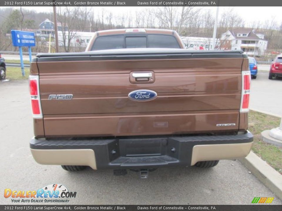 2012 Ford F150 Lariat SuperCrew 4x4 Golden Bronze Metallic / Black Photo #4