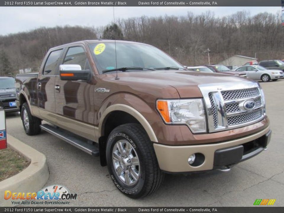 2012 Ford F150 Lariat SuperCrew 4x4 Golden Bronze Metallic / Black Photo #5