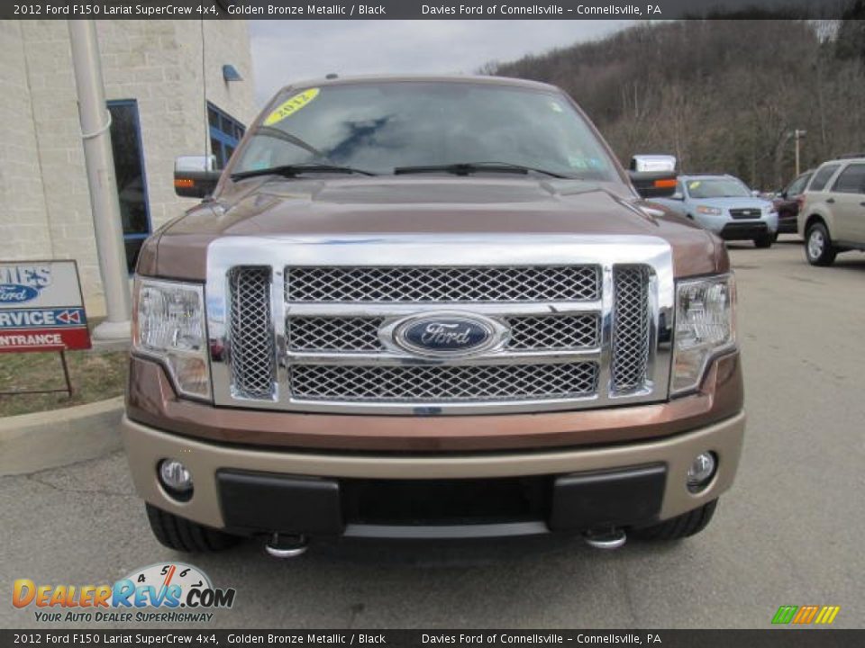 2012 Ford F150 Lariat SuperCrew 4x4 Golden Bronze Metallic / Black Photo #6