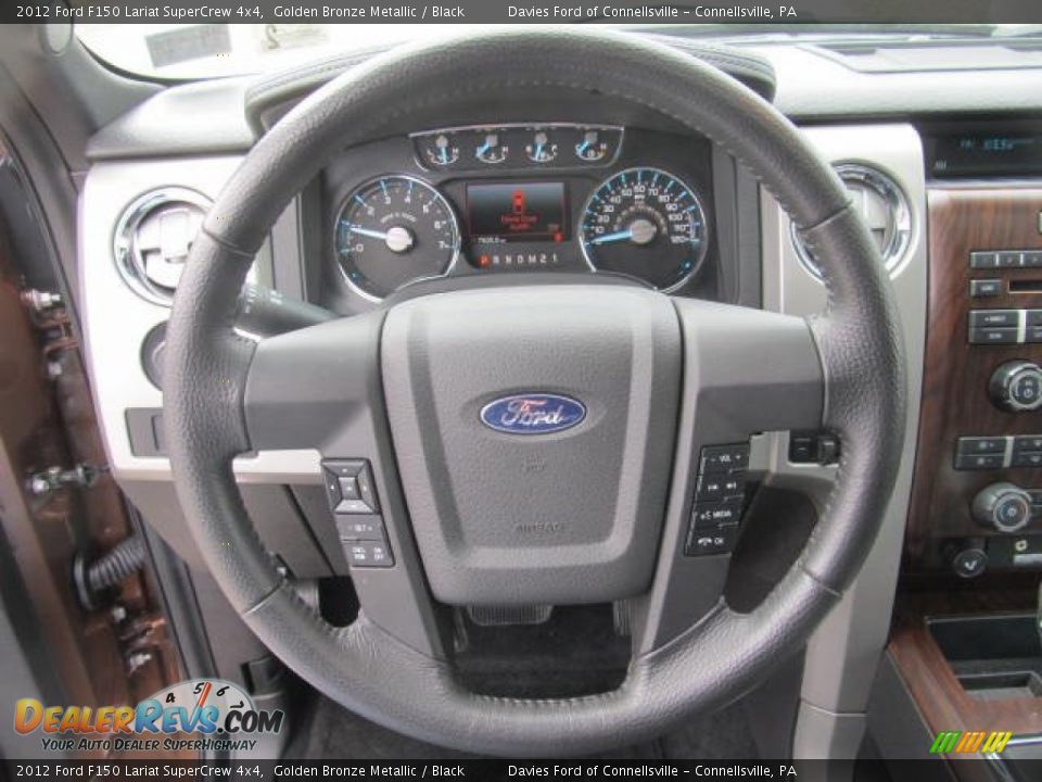 2012 Ford F150 Lariat SuperCrew 4x4 Golden Bronze Metallic / Black Photo #11