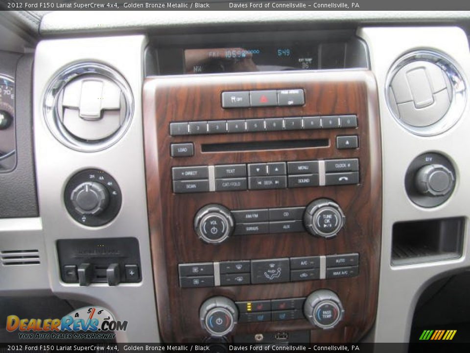 2012 Ford F150 Lariat SuperCrew 4x4 Golden Bronze Metallic / Black Photo #12