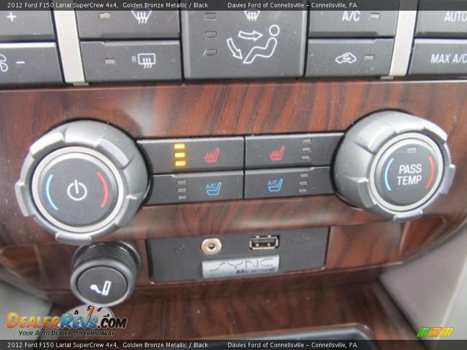 2012 Ford F150 Lariat SuperCrew 4x4 Golden Bronze Metallic / Black Photo #14