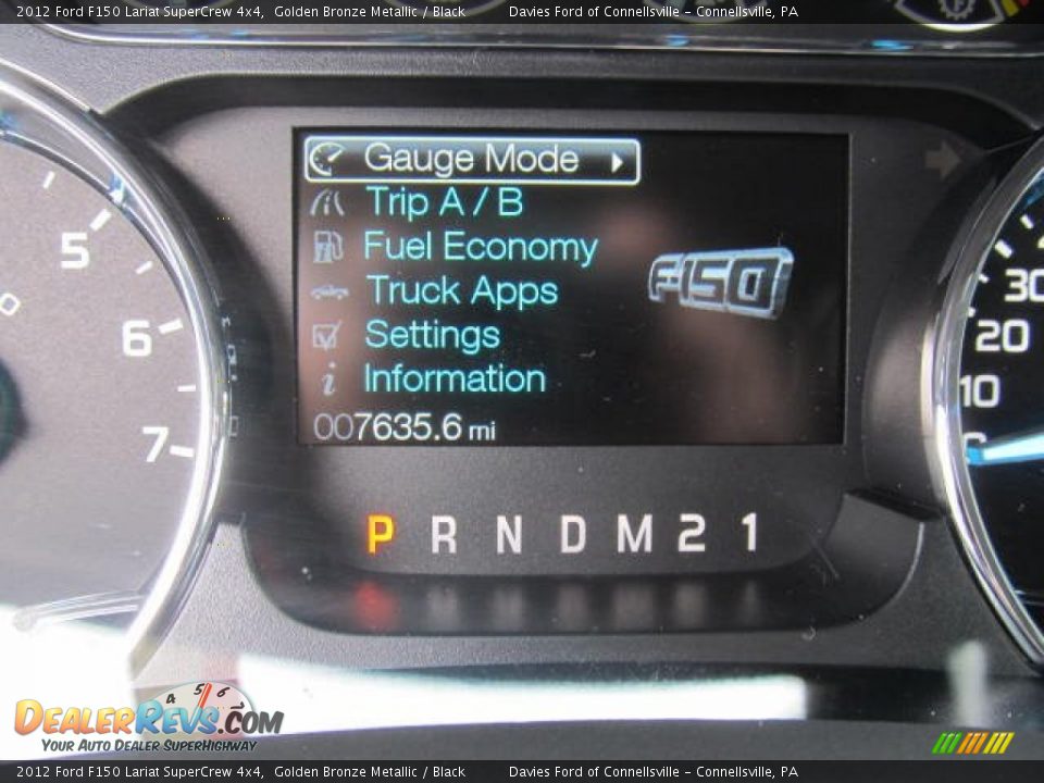 2012 Ford F150 Lariat SuperCrew 4x4 Golden Bronze Metallic / Black Photo #15