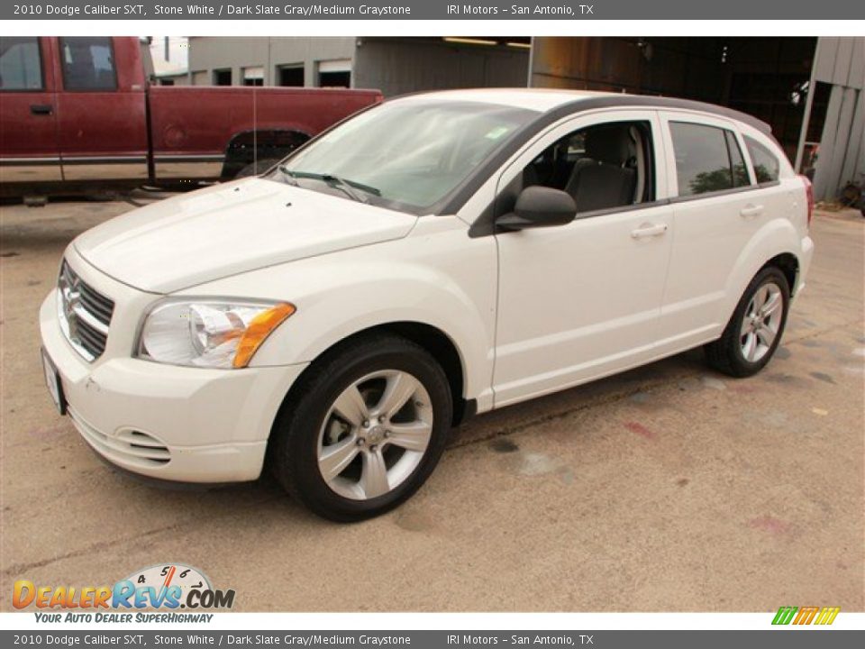 2010 Dodge Caliber SXT Stone White / Dark Slate Gray/Medium Graystone Photo #5