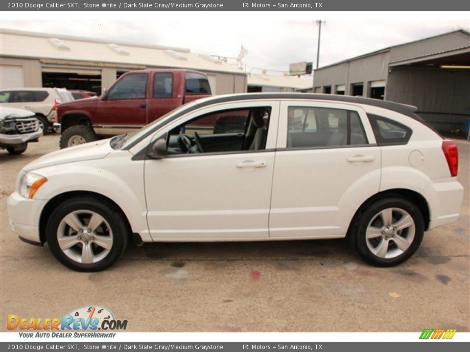 2010 Dodge Caliber SXT Stone White / Dark Slate Gray/Medium Graystone Photo #6