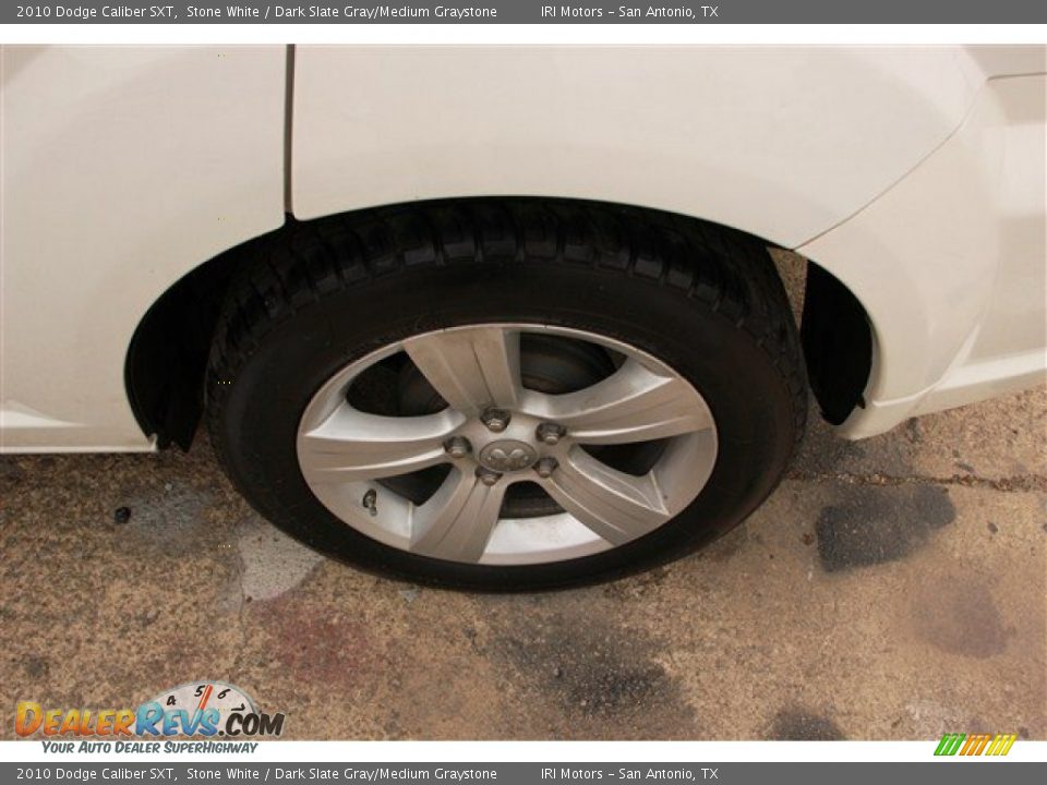 2010 Dodge Caliber SXT Stone White / Dark Slate Gray/Medium Graystone Photo #8