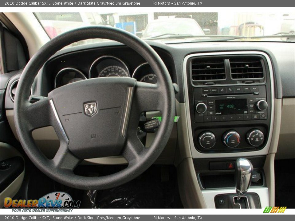2010 Dodge Caliber SXT Stone White / Dark Slate Gray/Medium Graystone Photo #14