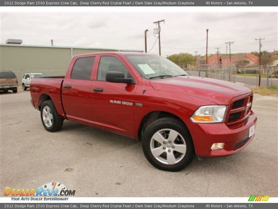 2012 Dodge Ram 1500 Express Crew Cab Deep Cherry Red Crystal Pearl / Dark Slate Gray/Medium Graystone Photo #1