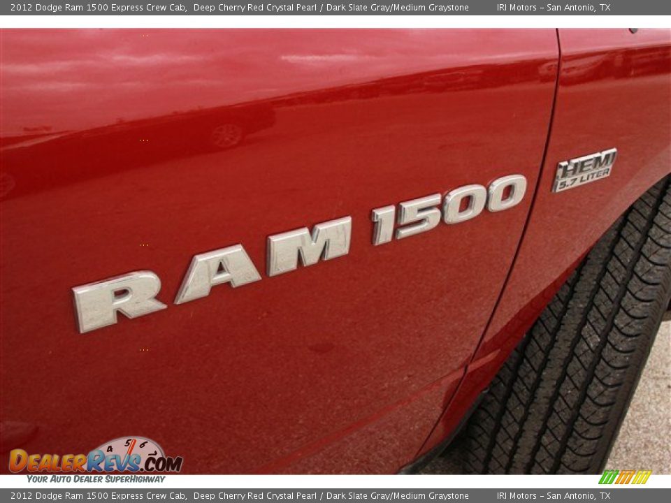 2012 Dodge Ram 1500 Express Crew Cab Deep Cherry Red Crystal Pearl / Dark Slate Gray/Medium Graystone Photo #2