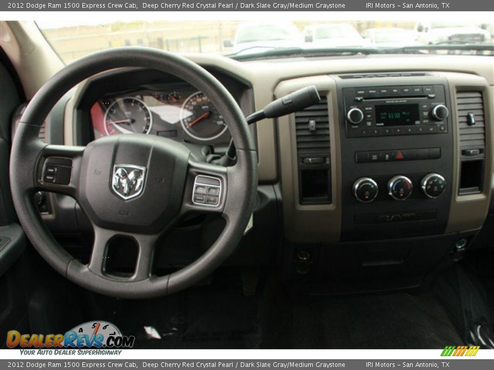2012 Dodge Ram 1500 Express Crew Cab Deep Cherry Red Crystal Pearl / Dark Slate Gray/Medium Graystone Photo #15