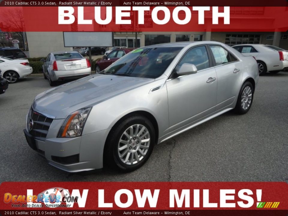 2010 Cadillac CTS 3.0 Sedan Radiant Silver Metallic / Ebony Photo #1