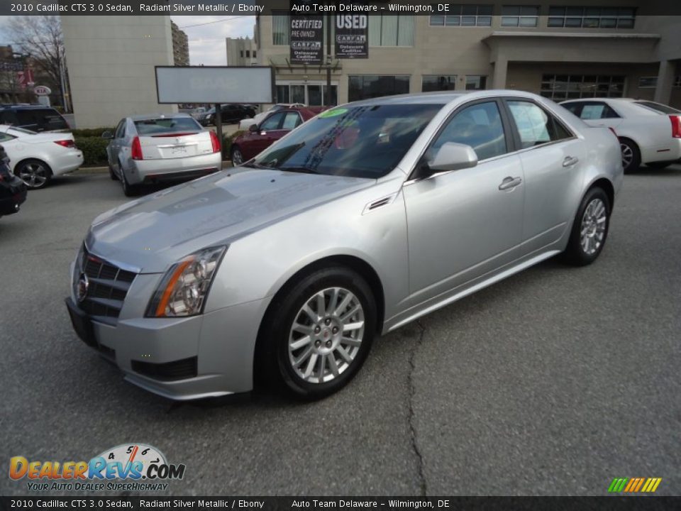 2010 Cadillac CTS 3.0 Sedan Radiant Silver Metallic / Ebony Photo #2