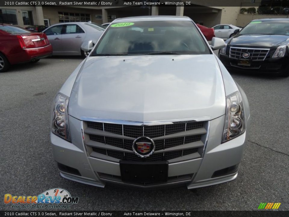 2010 Cadillac CTS 3.0 Sedan Radiant Silver Metallic / Ebony Photo #3