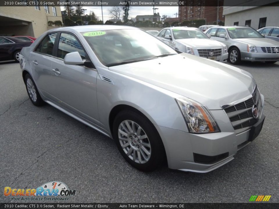 2010 Cadillac CTS 3.0 Sedan Radiant Silver Metallic / Ebony Photo #4