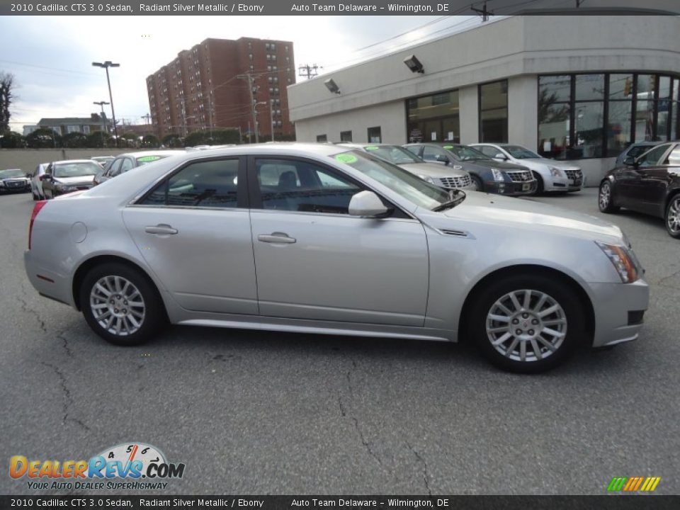 2010 Cadillac CTS 3.0 Sedan Radiant Silver Metallic / Ebony Photo #5