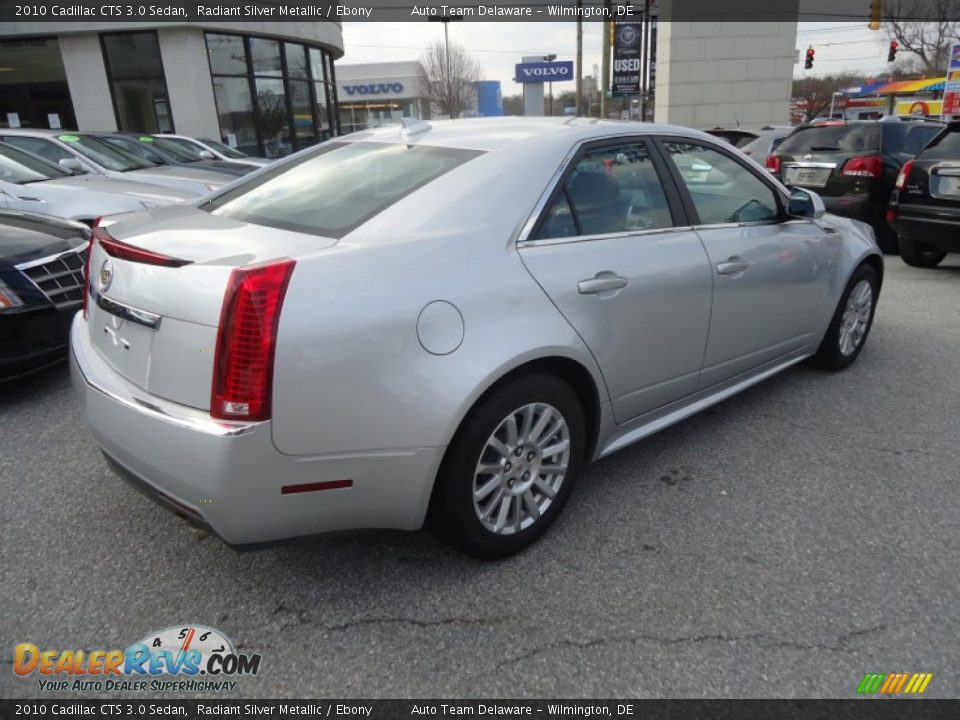 2010 Cadillac CTS 3.0 Sedan Radiant Silver Metallic / Ebony Photo #6
