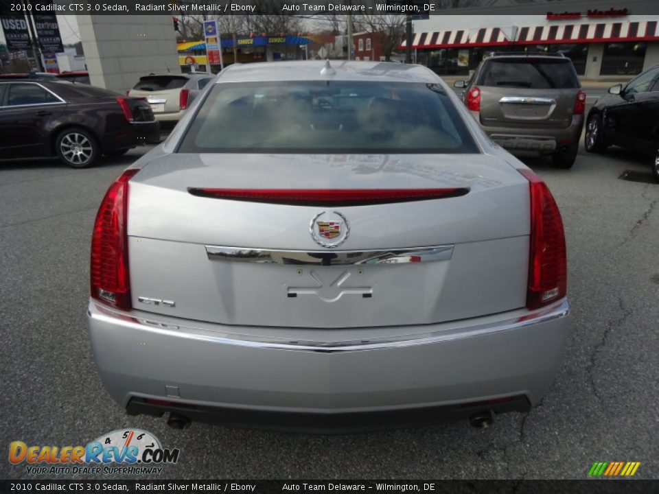 2010 Cadillac CTS 3.0 Sedan Radiant Silver Metallic / Ebony Photo #7