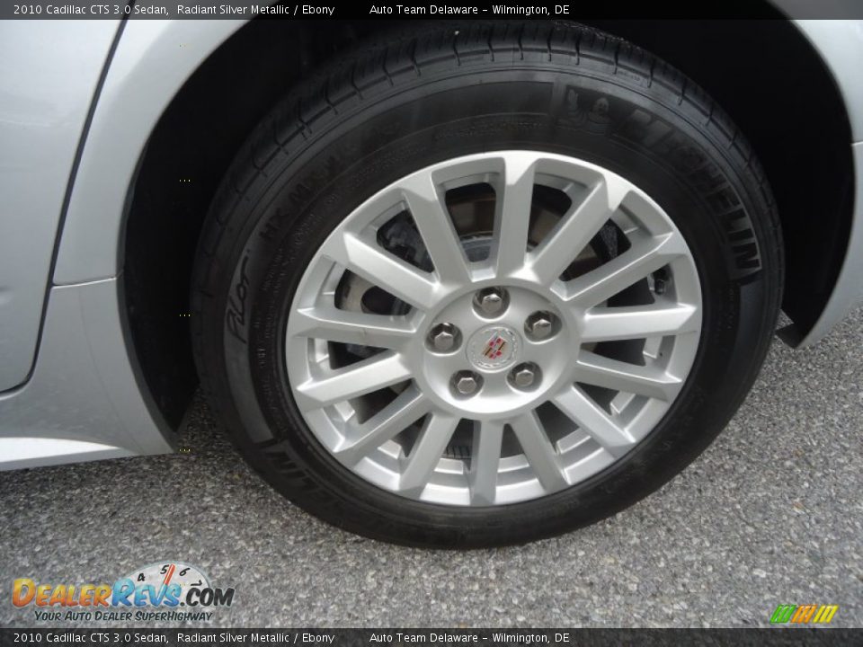 2010 Cadillac CTS 3.0 Sedan Radiant Silver Metallic / Ebony Photo #10