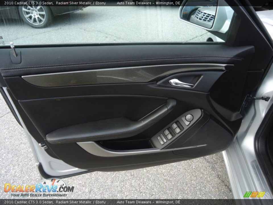 2010 Cadillac CTS 3.0 Sedan Radiant Silver Metallic / Ebony Photo #18