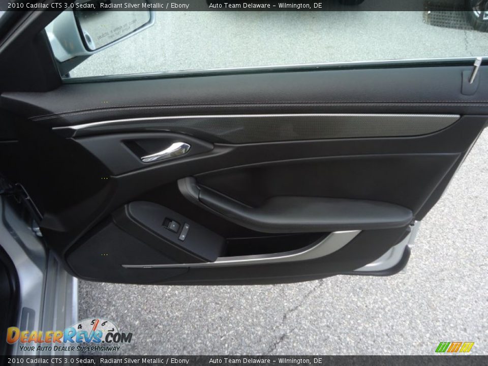 2010 Cadillac CTS 3.0 Sedan Radiant Silver Metallic / Ebony Photo #19