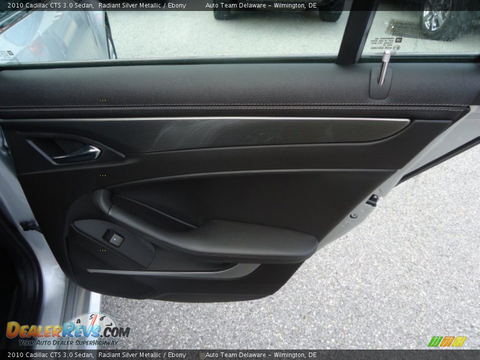 2010 Cadillac CTS 3.0 Sedan Radiant Silver Metallic / Ebony Photo #20