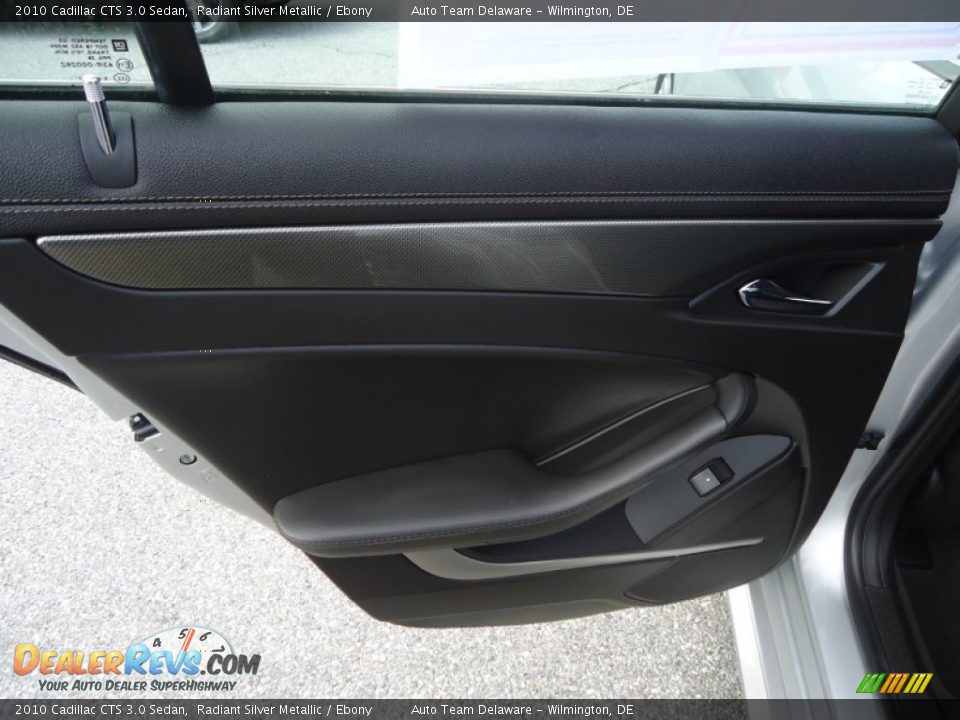 2010 Cadillac CTS 3.0 Sedan Radiant Silver Metallic / Ebony Photo #22