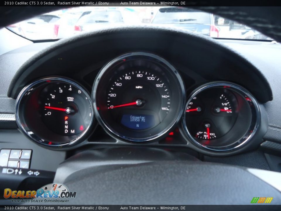 2010 Cadillac CTS 3.0 Sedan Radiant Silver Metallic / Ebony Photo #25