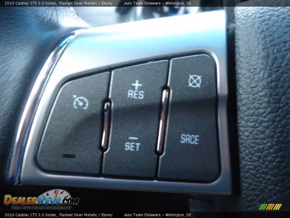 2010 Cadillac CTS 3.0 Sedan Radiant Silver Metallic / Ebony Photo #26