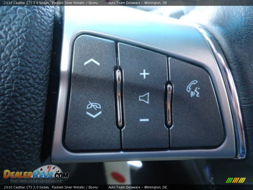 2010 Cadillac CTS 3.0 Sedan Radiant Silver Metallic / Ebony Photo #27